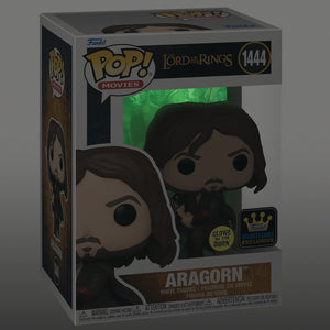 Pop Movies Lord of the Rings #1444 Aragon Army of the Dead Specialty Series Glow-In-The Dark Exclusive 3.75" Figure