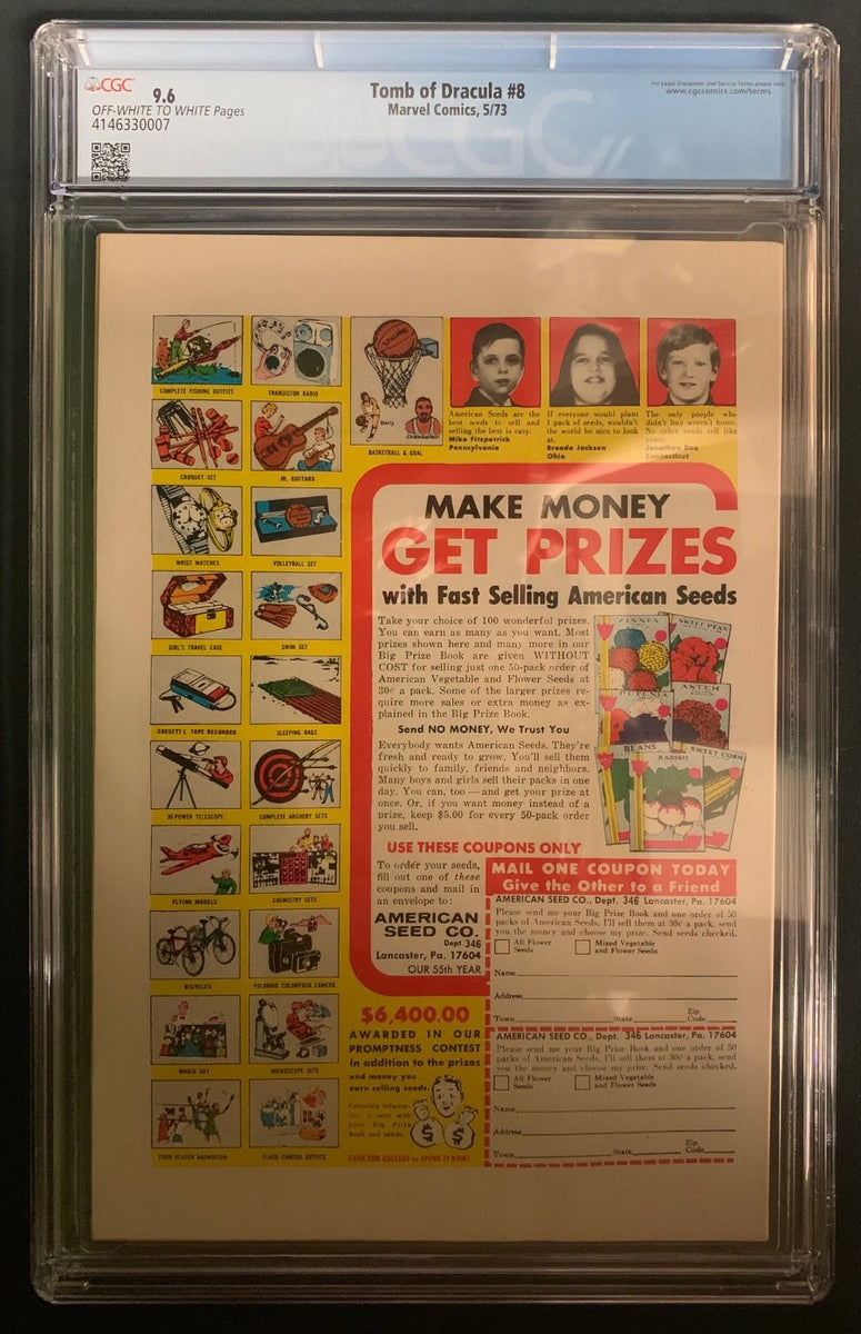 Tomb of Dracula #8 CGC Graded 9.6 – Comic Central