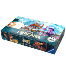 Load image into Gallery viewer, Disney Lorcana Trading Card Game Azurite Sea Factory Sealed Booster Box (Box of 24 Sealed Booster Packs)