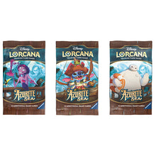 Load image into Gallery viewer, Disney Lorcana Trading Card Game Azurite Sea Factory Sealed Booster Box (Box of 24 Sealed Booster Packs)