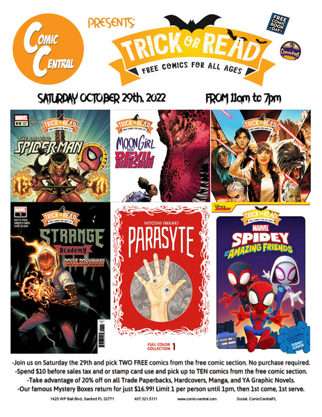 Trick or Read aka Free Comic Book Day 2.0 is Saturday October 29th, 2022!
