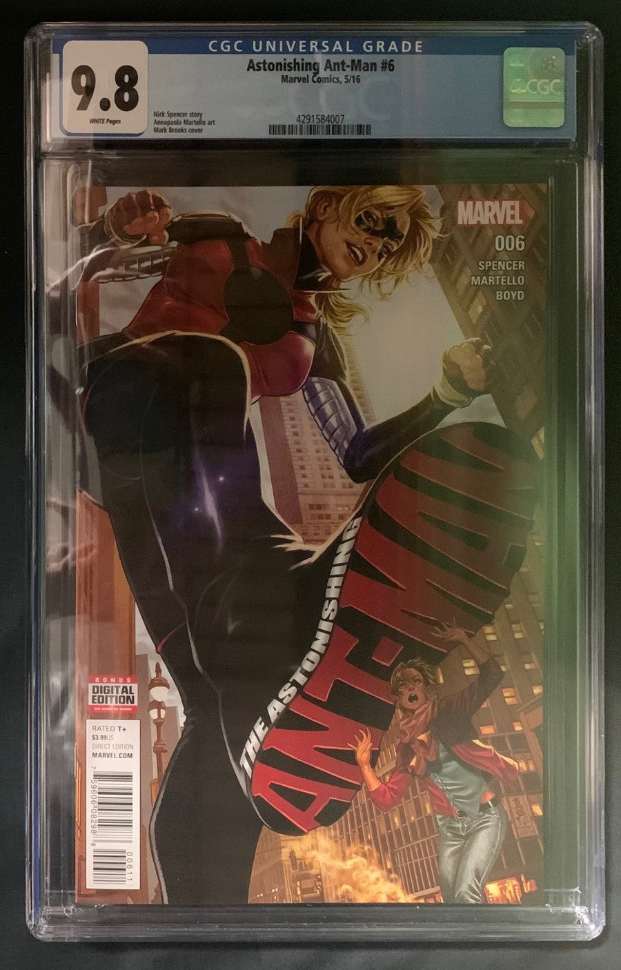 Astonishing Ant-Man #6 CGC Graded 9.8 1st appearance of Casey Lang as Stinger