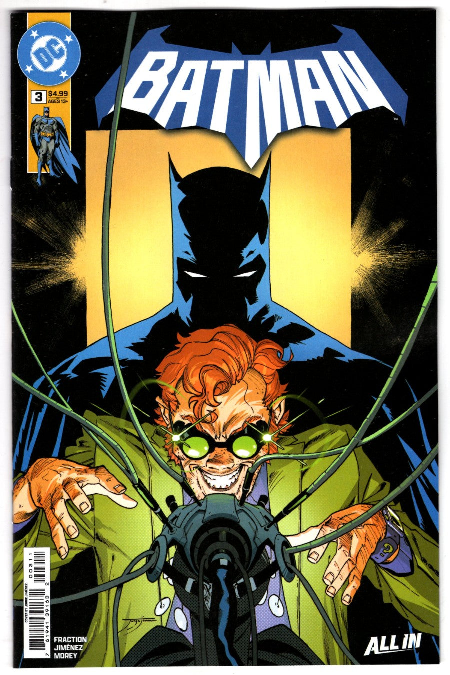 BATMAN #3 A JORGE JIMENEZ MAIN COVER