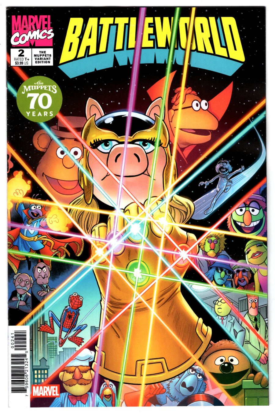 BATTLEWORLD #2 PACO MEDINA INFINITY GAUNTLET MUPPETS VARIANT (LIMIT 1)