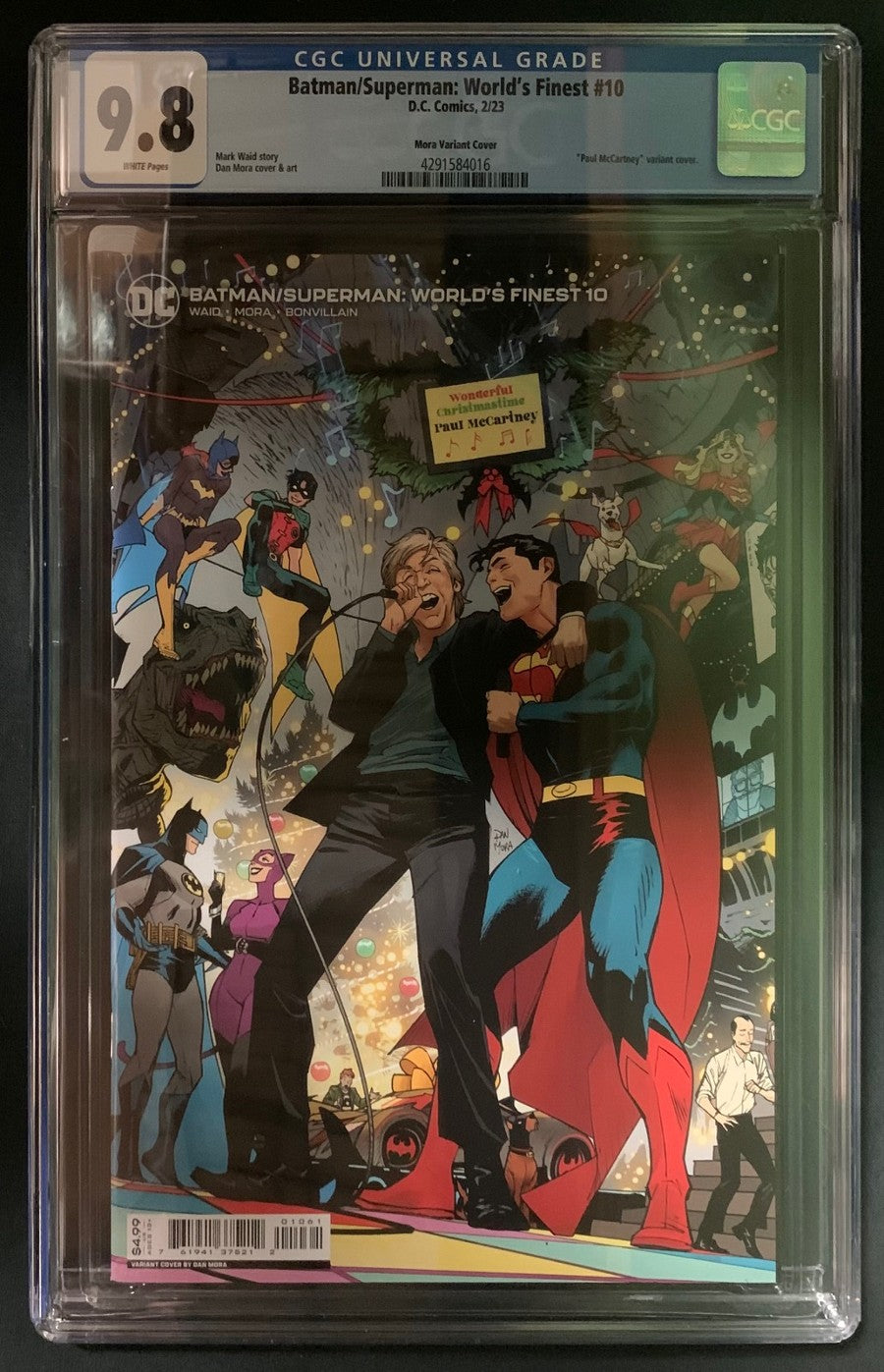 Batman Superman World's Finest #10 Paul McCartney Variant CGC Graded 9.8 (016)