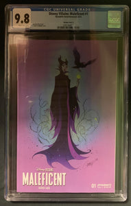 Disney Villains Maleficent #1 J Scott Campbell Variant CGC Graded 9.8