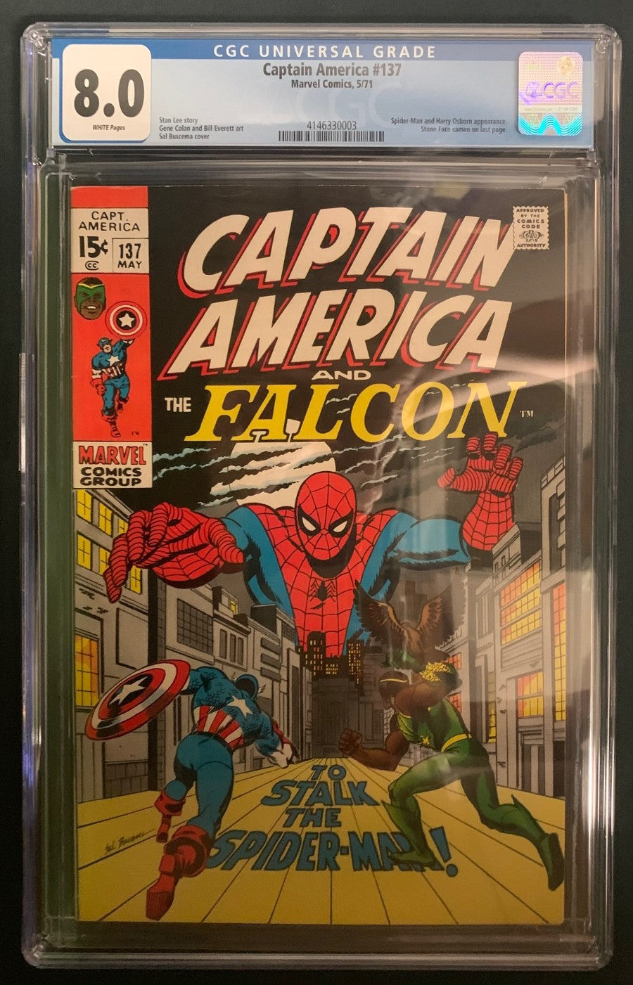 Captain America #137 CGC Graded 8.0