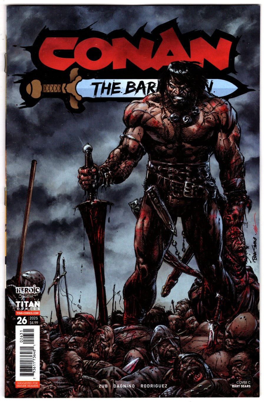CONAN THE BARBARIAN #26 COVER C BART SEARS VARIANT