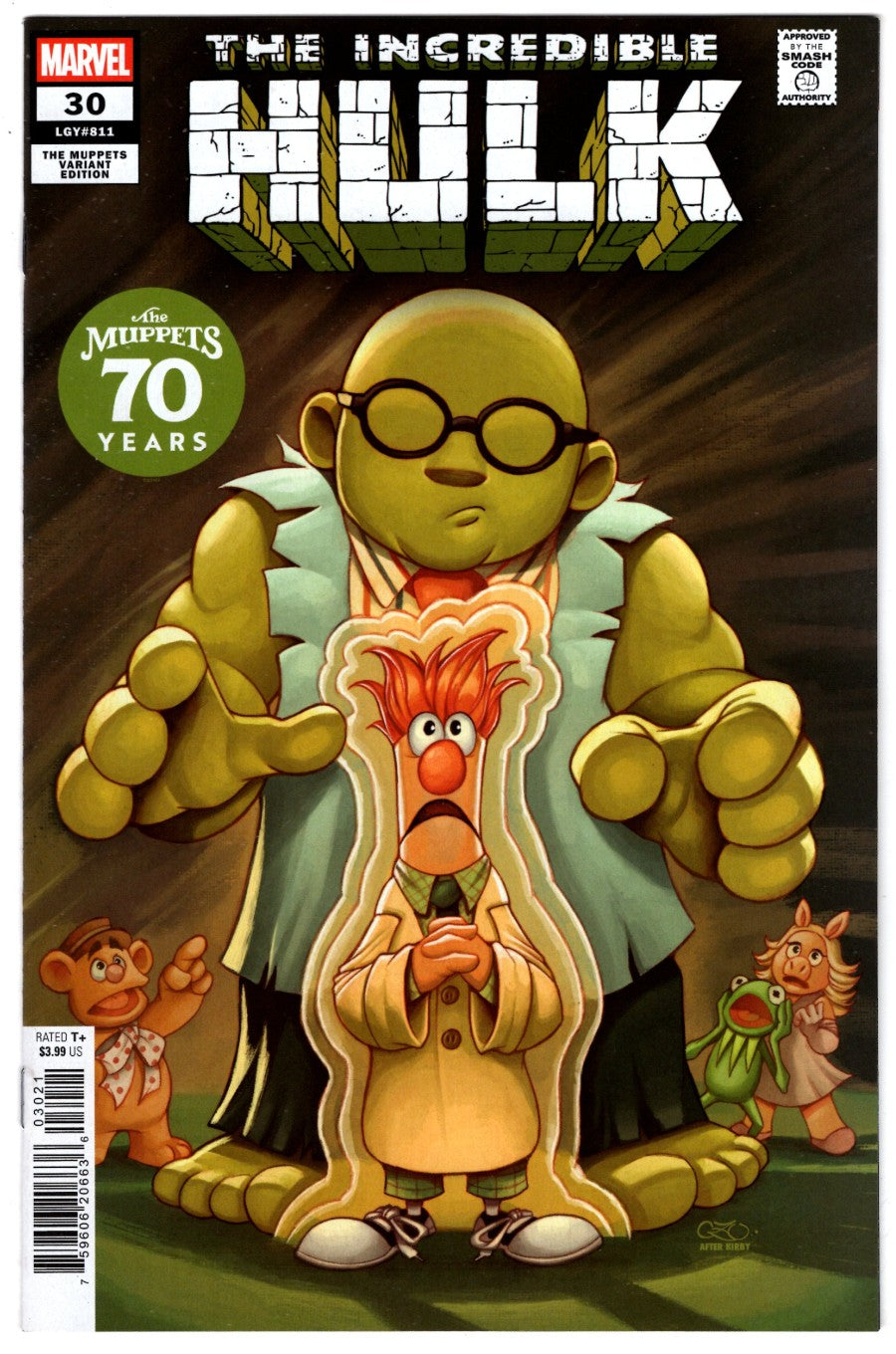 INCREDIBLE HULK #30 CHRISSIE ZULLO MUPPETS VARIANT