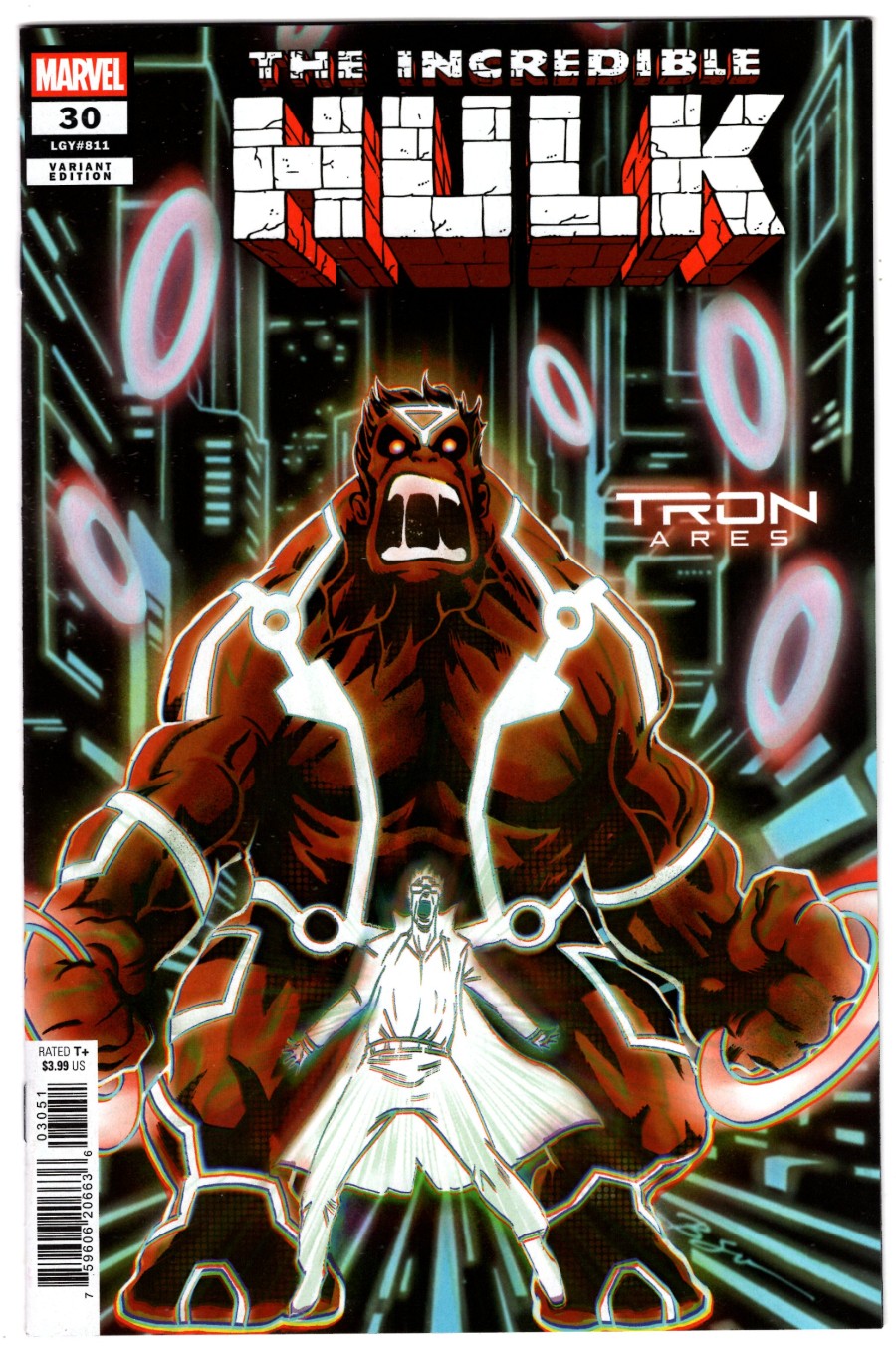INCREDIBLE HULK #30 BEN SU TRON ARES VARIANT