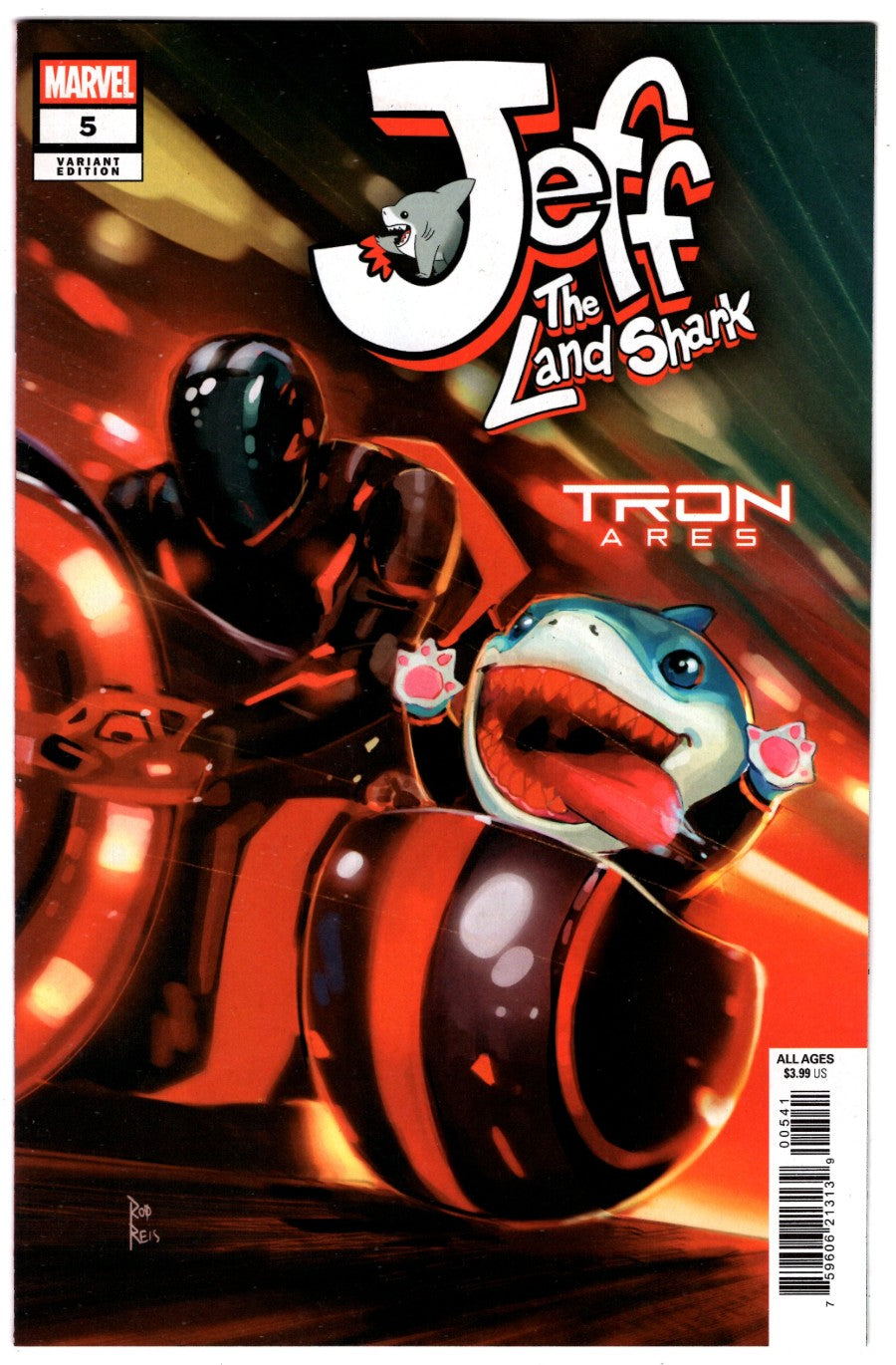 JEFF THE LAND SHARK #5 ROD REIS TRON ARES VARIANT