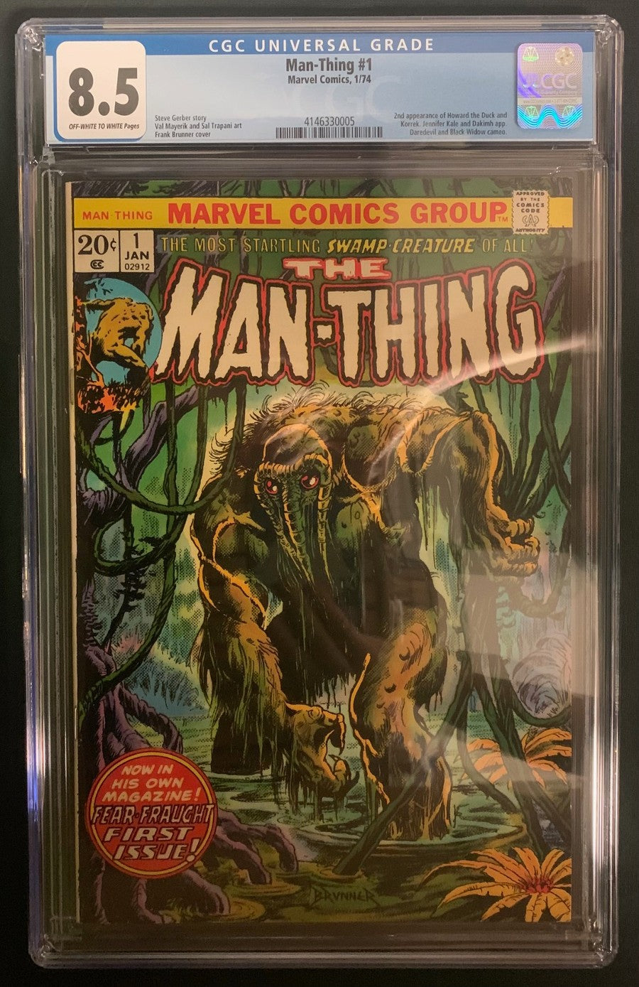 Man-Thing #1 CGC Graded 8.5