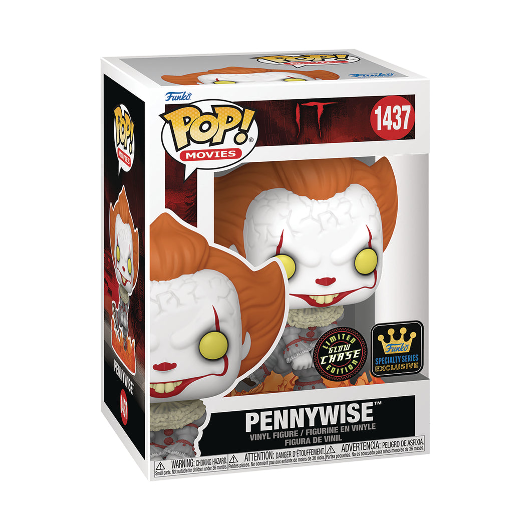 Pop Movies It Pennywise Dancing Specialty Series Exclusive #1437 Glow-In-The-Dark CHASE 3.75