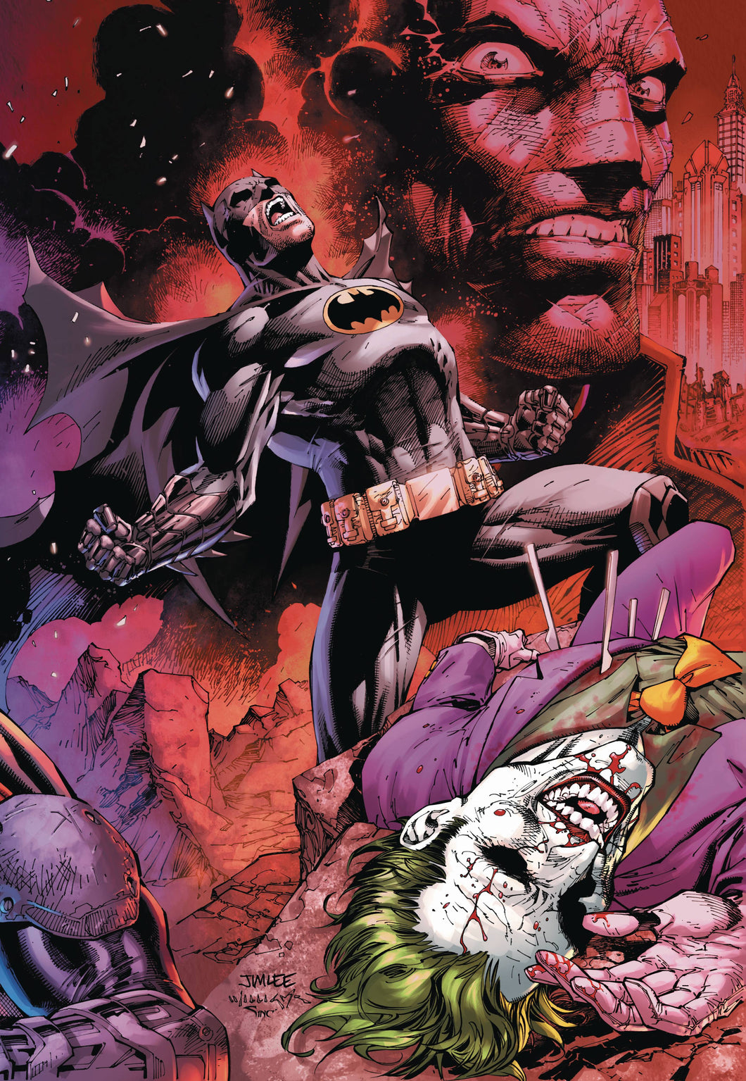 Batman #158 C Variant Jim Lee Connecting Card Stock cover 2 of 2