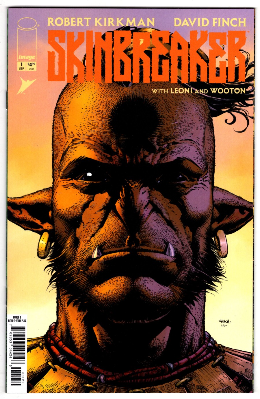 SKINBREAKER #1 COVER B DAVID FINCH PORTRAIT VARIANT