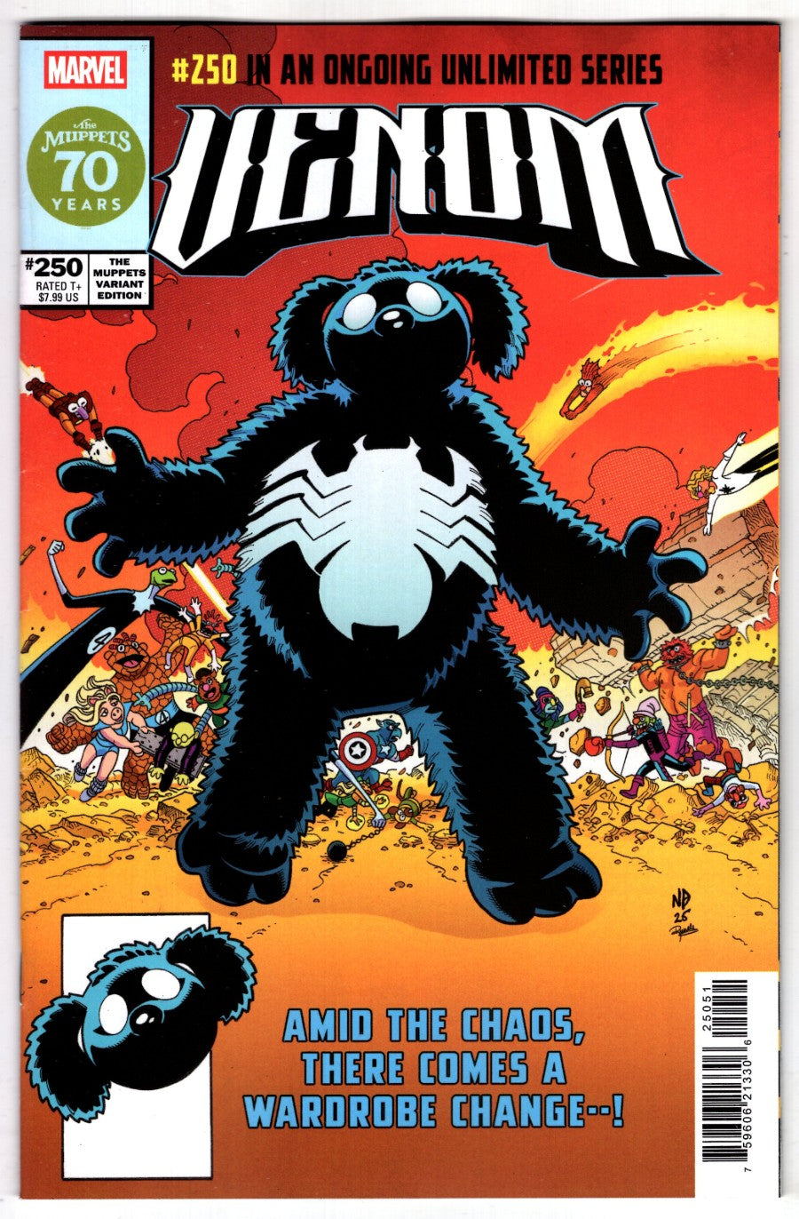 VENOM #250 NICK BRADSHAW MUPPETS VARIANT