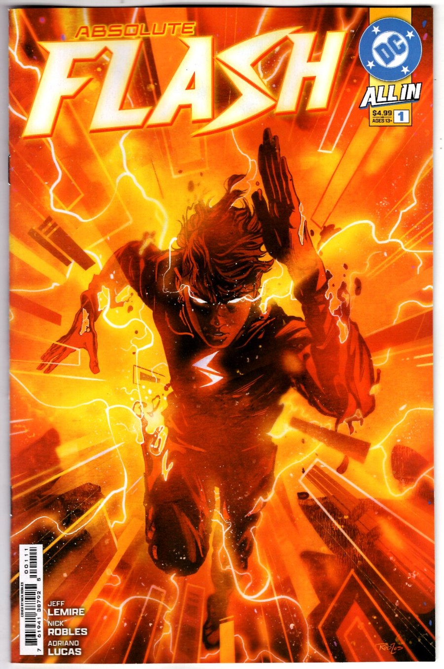 Absolute Flash #1 A Nick Robles Main cover 1st printing