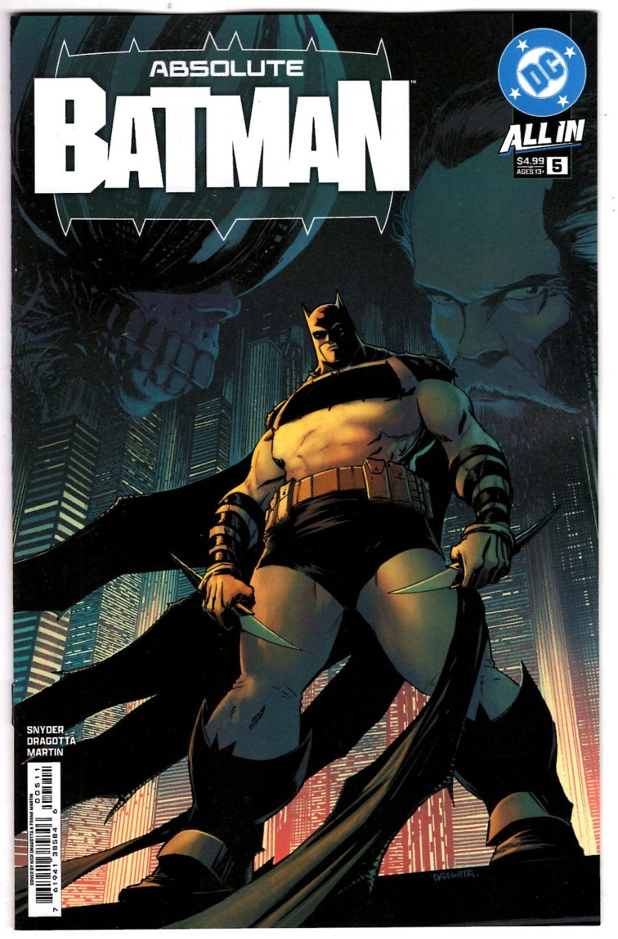 Absolute Batman #5 Main Dragotta Cover 1st printing
