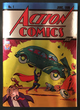 Load image into Gallery viewer, Action Comics #1 FOIL Variant Golden Age Sized Facsimile (2025) Superman Day Exclusive
