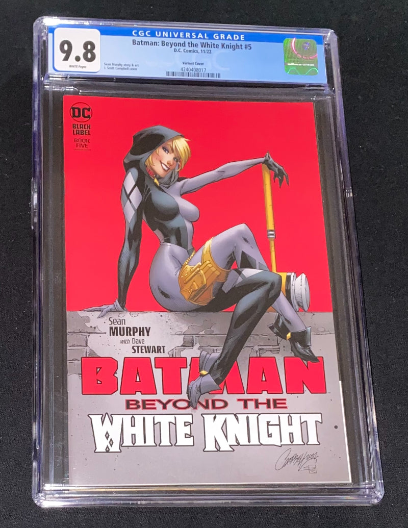 Batman Beyond the White Knight #5 J Scott Campbell Variant CGC Graded 9.8