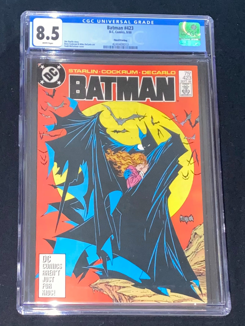 Batman #423 Third Printing CGC Graded 8.5