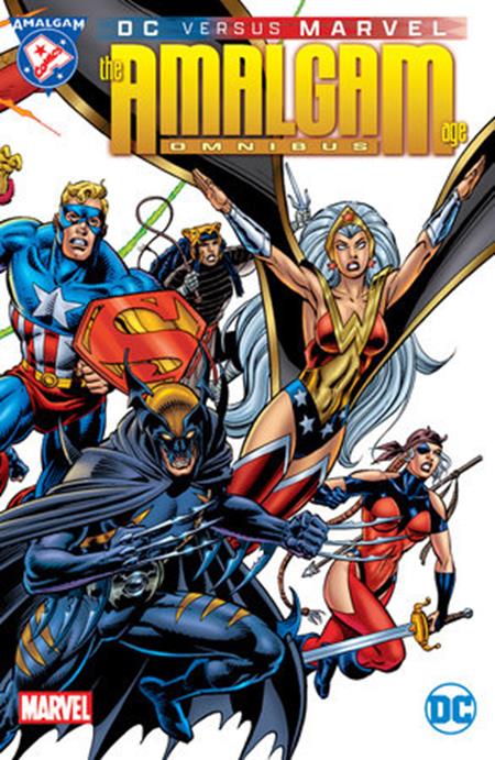 PRE-ORDER: DC Marvel The Amalgam Age Omnibus HC Dave Gibbons cover