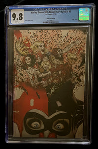 Harley Quinn 30th Anniversary Special #1 Adam Hughes Virgin Foil Variant CGC Graded 9.8