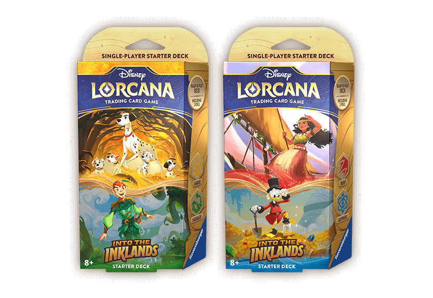 Disney Lorcana Trading Card Game Into The Inklands Factory Sealed Starter Deck set of 2