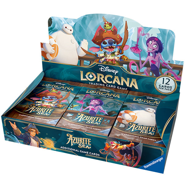 Disney Lorcana Trading Card Game Azurite Sea Factory Sealed Booster Bo Comic Central Disney Lorcana Trading Card Game Azurite Sea Factory Sealed Booster Bo Comic Central