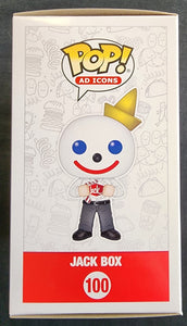 Pop Ad Icons #100 Jack in the Box Jack Box w/SDCC Sticker 3.75" Figure