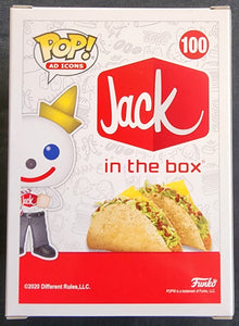 Pop Ad Icons #100 Jack in the Box Jack Box w/SDCC Sticker 3.75" Figure