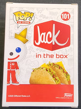 Load image into Gallery viewer, Pop Ad Icons #101 Jack in the Box Jack Box In Tracksuit w/Summer Virtual Funkon Sticker 3.75&quot; Figure
