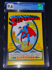 Superman Facsimile Edition #1 CGC Graded 9.6