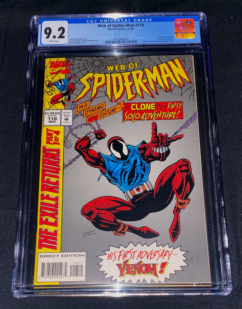 Web of Spider-Man #118 CGC Graded 9.2