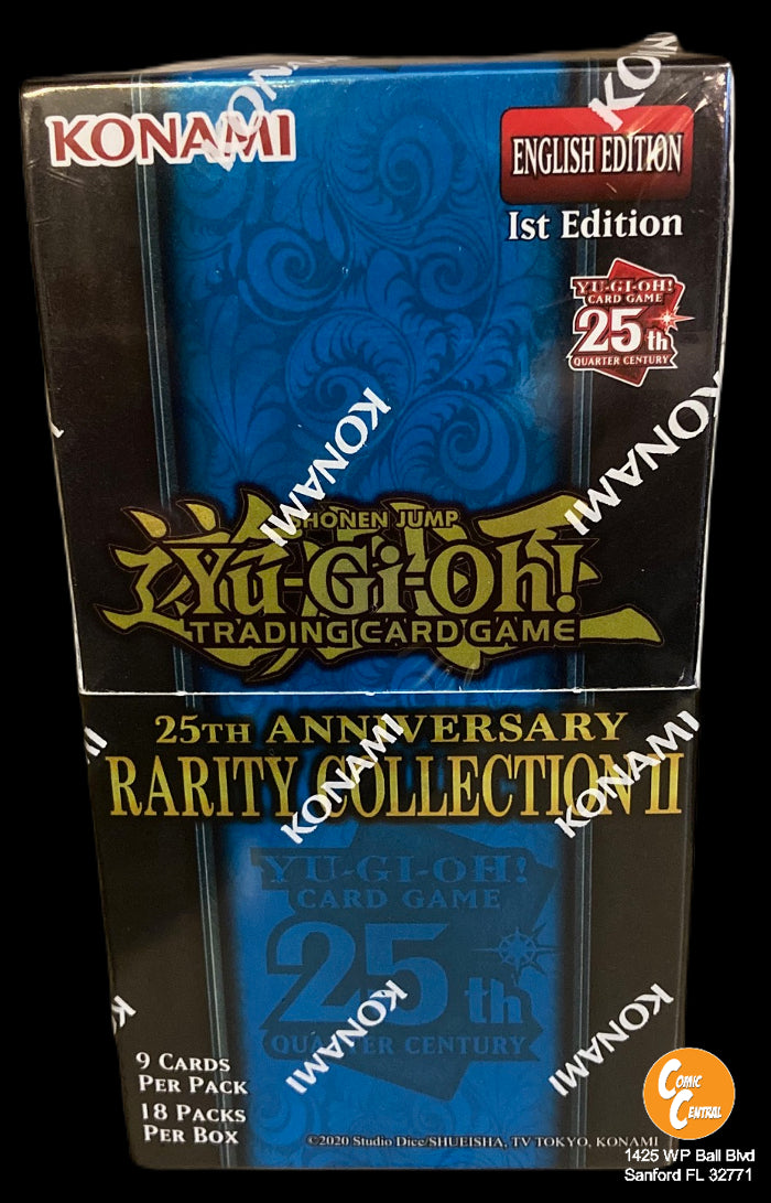 Yu-Gi-Oh TCG 25th Anniversary Rarity Collection II Factory Sealed Boos Comic Central Yu-Gi-Oh TCG 25th Anniversary Rarity Collection II Factory Sealed Boos Comic Central