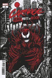 CARNAGE BLACK WHITE AND BLOOD #3 1 in 25 KEVIN EASTMAN VARIANT