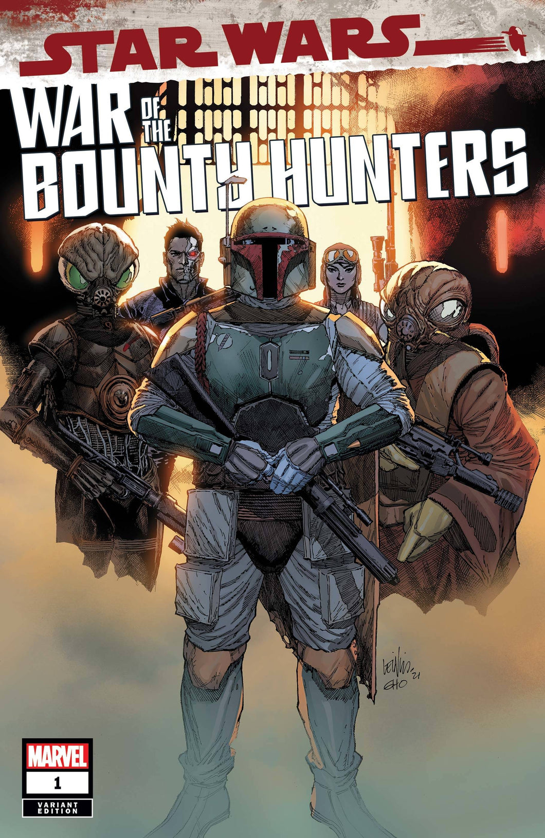 Star Wars War of the Bounty Hunters #1 1:25 Leinil Yu Variant (NM-)