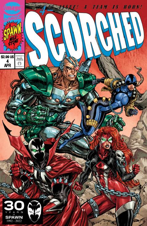 Spawn Scorched #4 Todd McFarlane X-Men Homage Connecting Variant