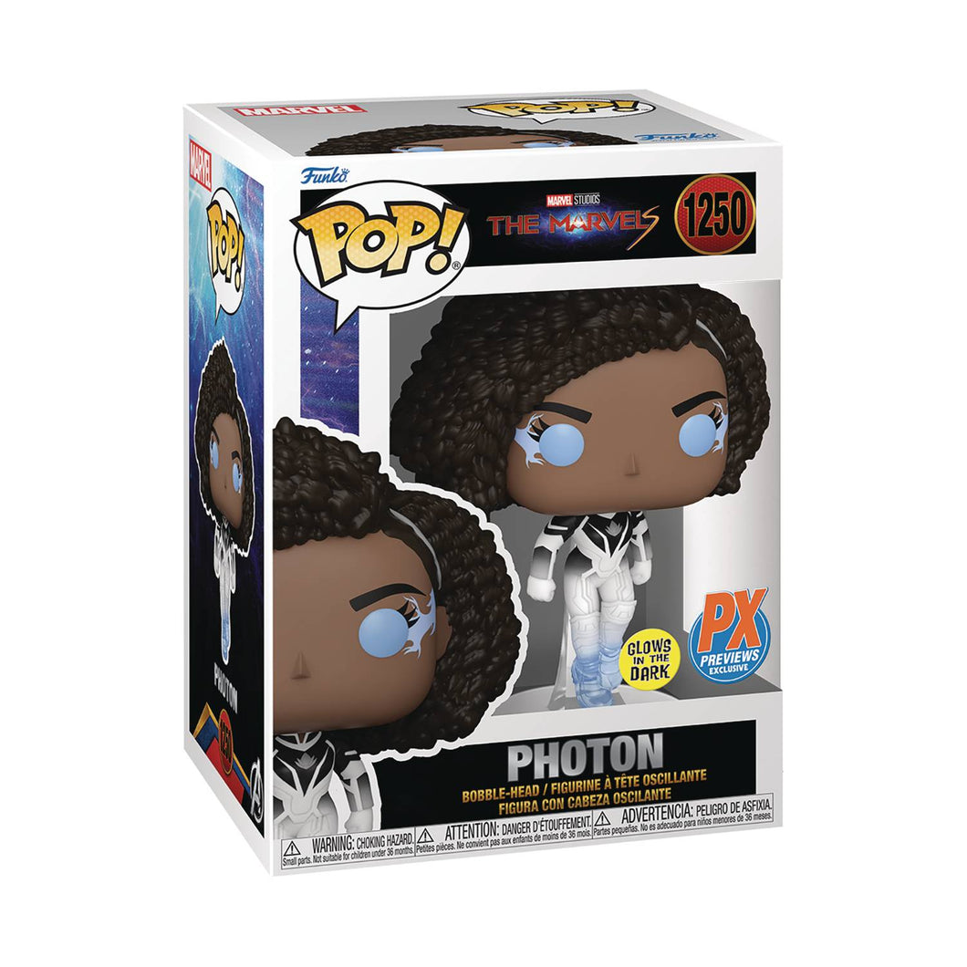 Pop The Marvels Photon Glow-In-The-Dark PX Exclusive 3.75