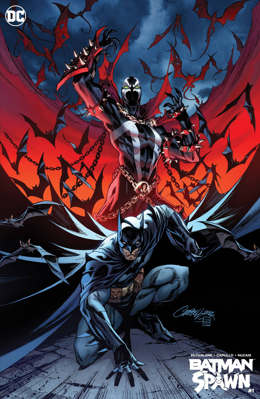 Batman Spawn #1 Cover F J Scott Campbell Variant
