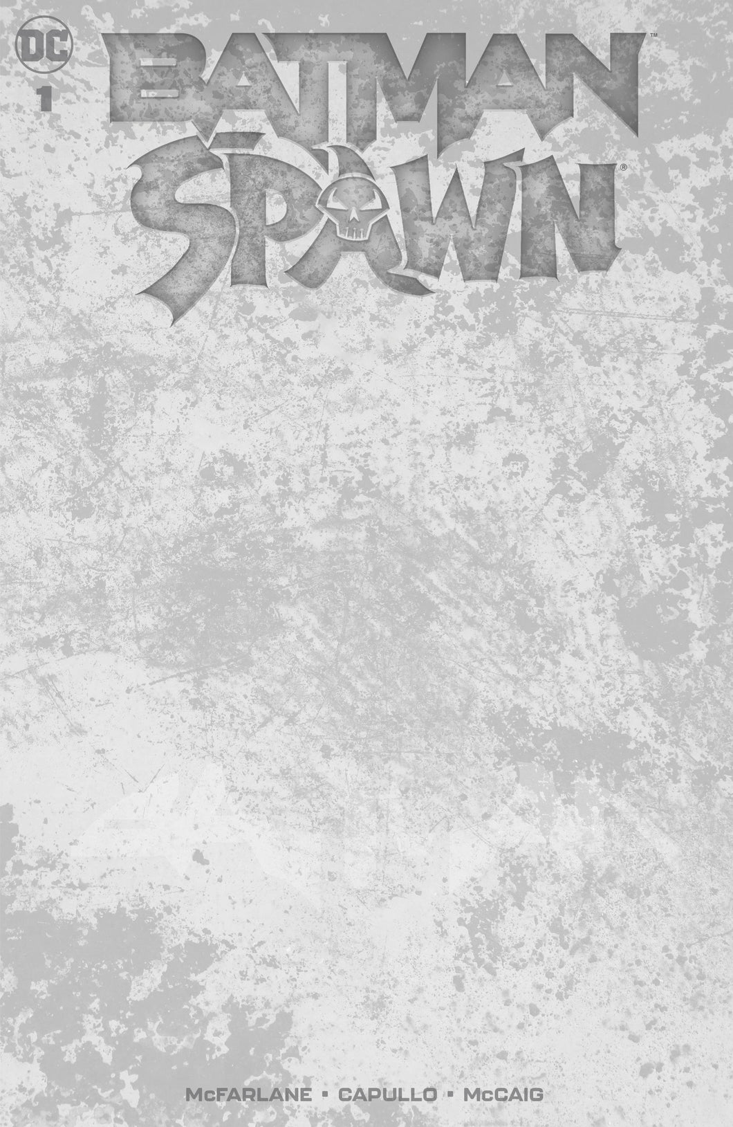 Batman Spawn #1 Cover I Blank Variant