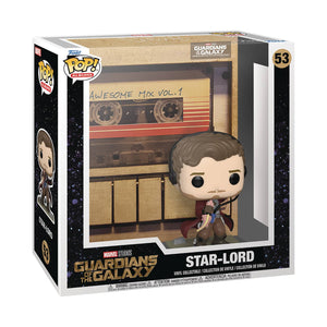 Pop Albums Guardians of the Galaxy Awesome Mix Star-Lord #53 3.75" Figure In Hard Plastic Protective Display Case