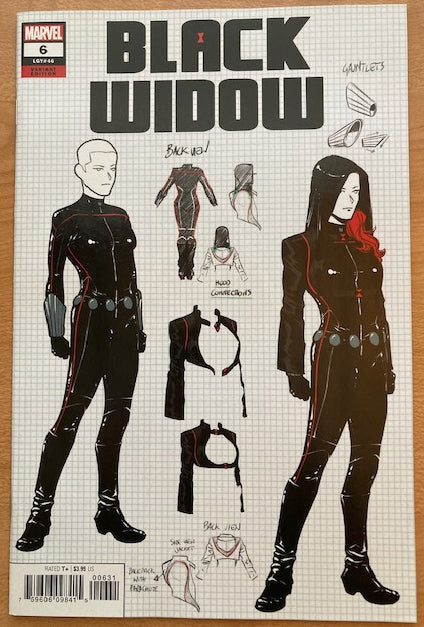 Black Widow #6 1 in 10 Casagrande Design Variant