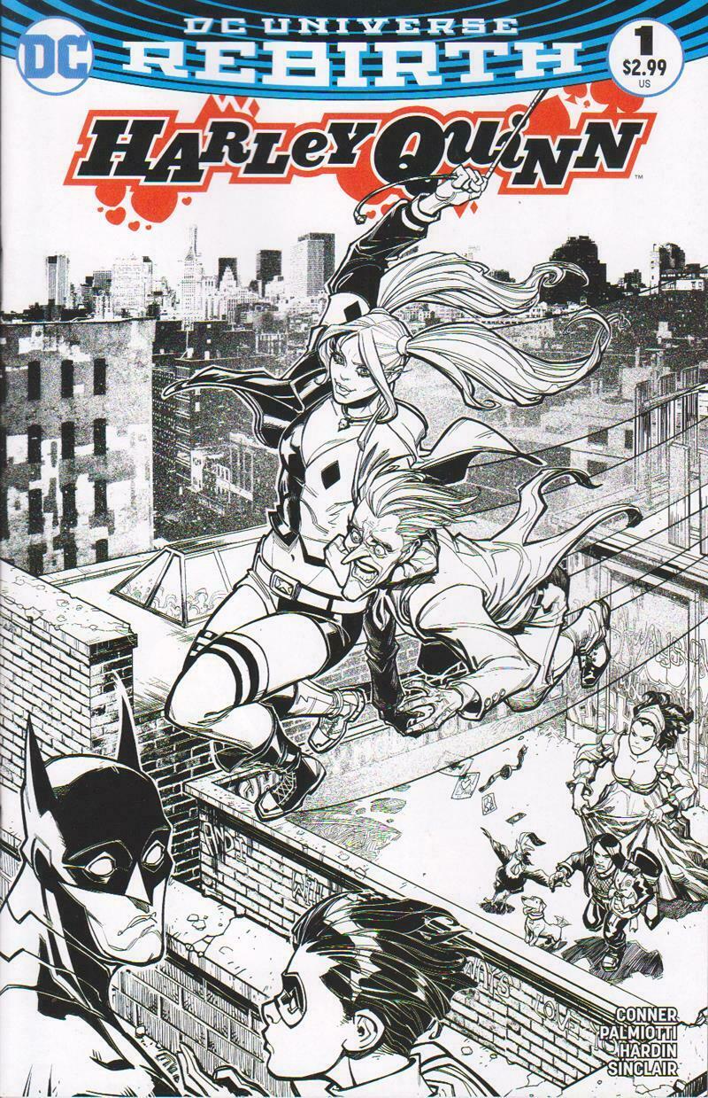 HARLEY QUINN #1 COMIC CENTRAL EXCLUSIVE VARIANT (BLACK & WHITE)
