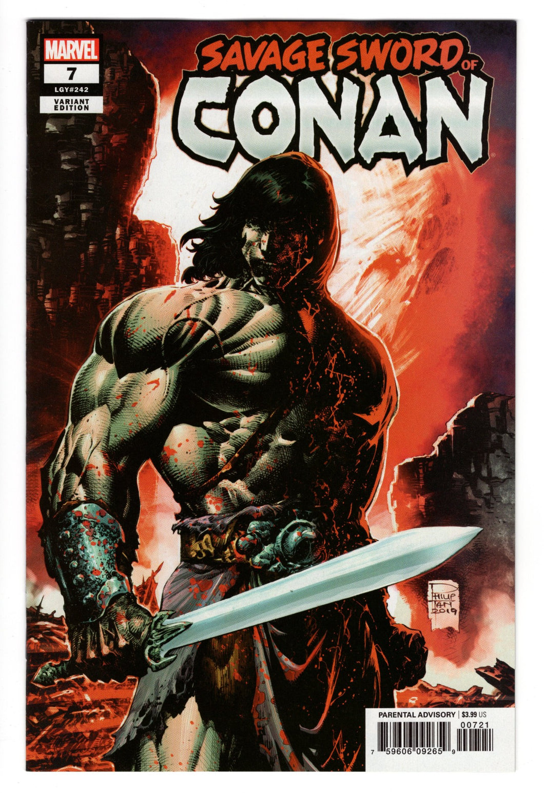 SAVAGE SWORD OF CONAN #7 1 in 50 PHILIP TAN VARIANT