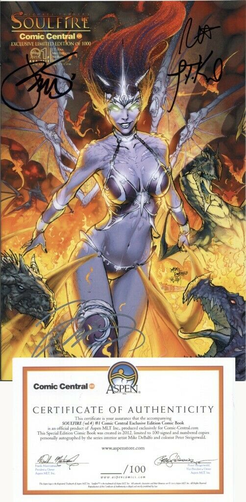 SOULFIRE #1 (SIGNED) COMIC CENTRAL EXCLUSIVE MIKE DEBALFO VARIANT