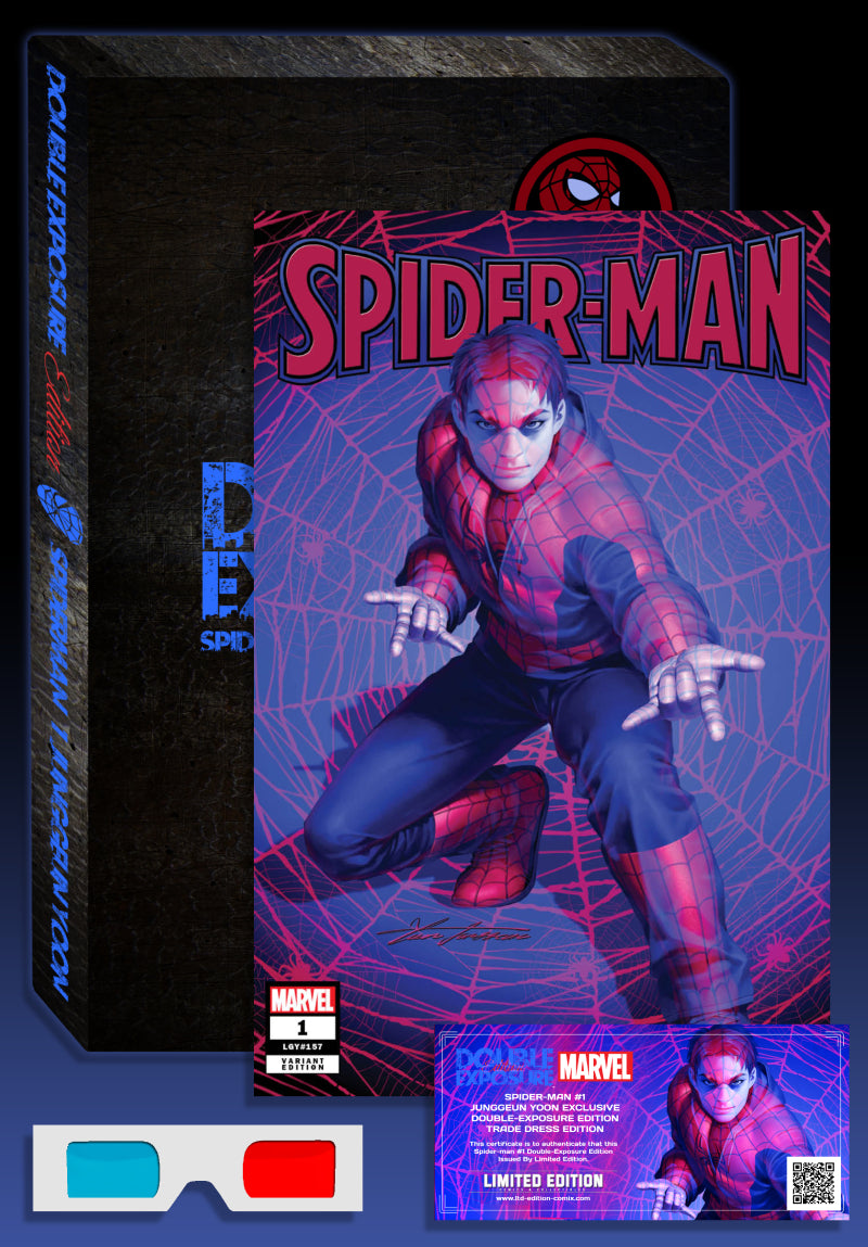 Spider-Man #1 Junggeun Yoon Limited Edition Exclusive Double Exposure 3D Trade Dress Variant Cover