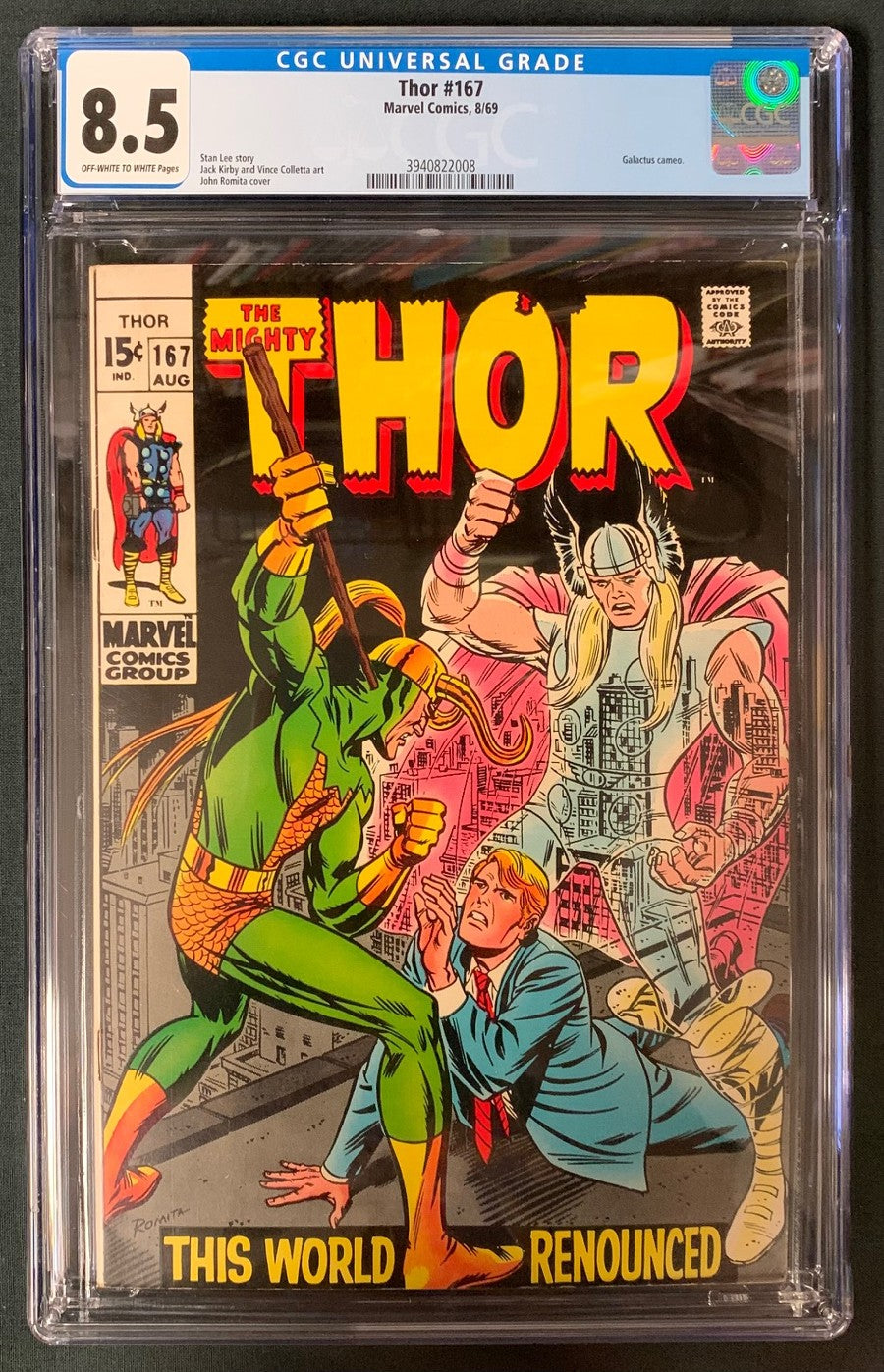 Thor #167 CGC Graded 8.5