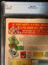 Load image into Gallery viewer, Thor #179 CGC Graded 7.5
