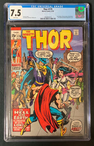 Thor #179 CGC Graded 7.5